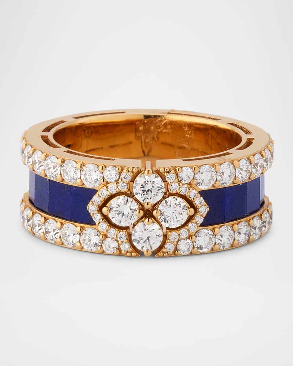 18K Rose Gold Love in Verona Diamond and Lapis Ring